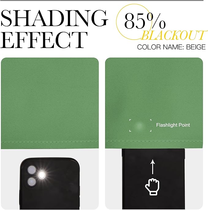 NICETOWN RV Blackout Curtains for Camper Windows, Froest Green, 34" x 30", Set of 2, Kitchen Curtains, Short Blackout Drapes, Thermal Insulated Rod Pocket Window Treatment Draperies for Nursery