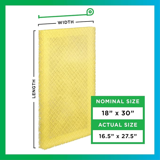 Filterbuy 18x30 Air Cleaner Filter Replacement Pads - Image 2