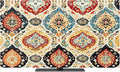 Retro Boho Moroccan Geometric Indoor TV Cover, Elastic TV Screen Protector by Unknown