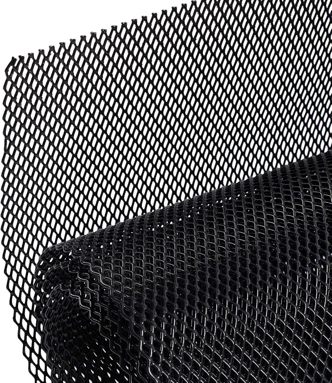 AggAuto 47x16 inches Car Pickup Truck Grill Mesh Spoiler Bumper Vent Aluminum by AggAutoAutomotiveGrillMeshInserts