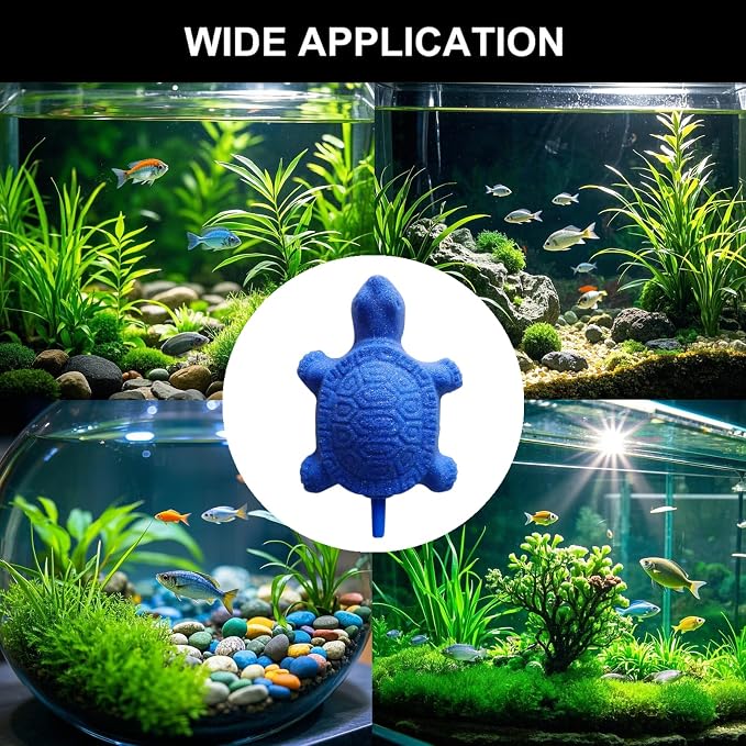 2 PCS Turtle Aquarium Bubble Air Stone Professional Aquarium Aerator Fish Tank - Image 8