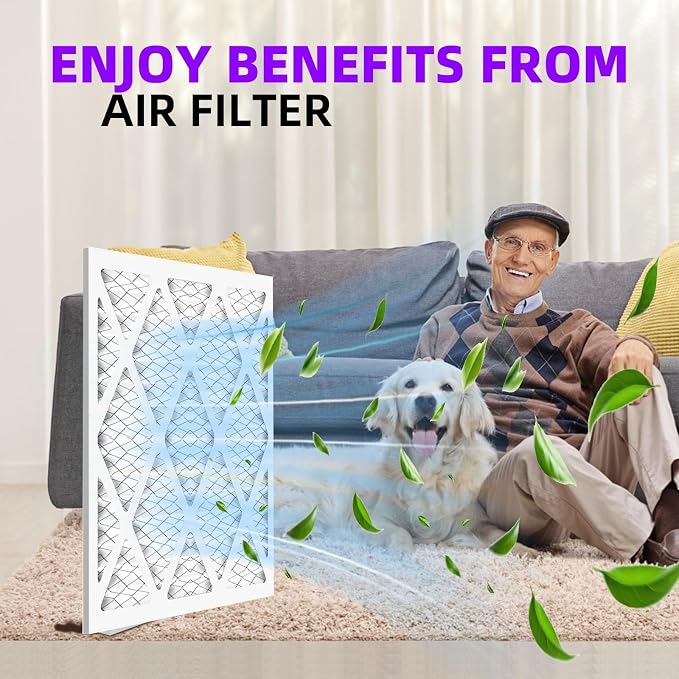 16x20x1 MERV 13 Pleated Air Filter MPR 1900 & FPR 10, Furnace Air Filters - Image 2