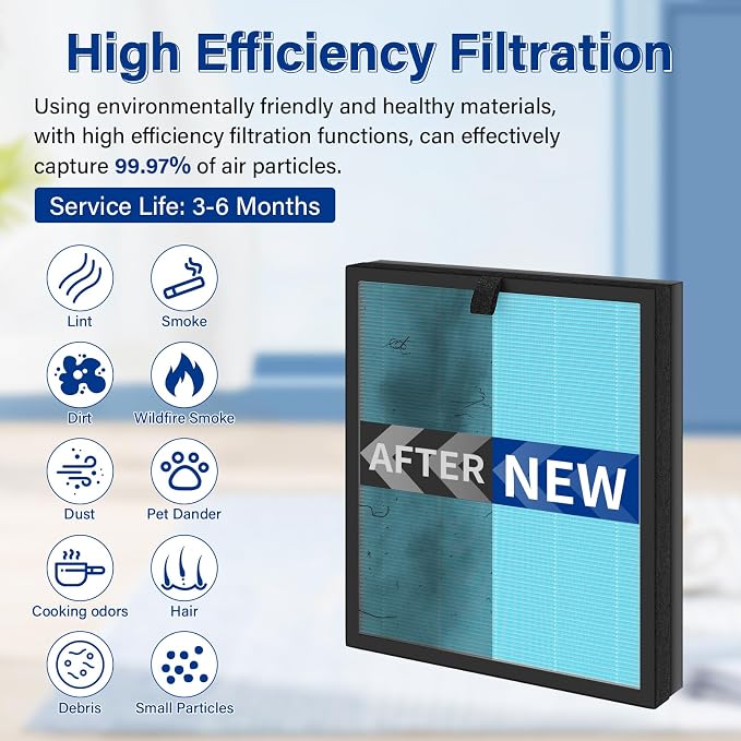 2 Pack MK07 Air Filter Replacement Compatible - Image 7