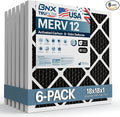 BNX TruFilter 18x18x1 MERV 12 Odor Defense AC Furnace Air Filter by BNX