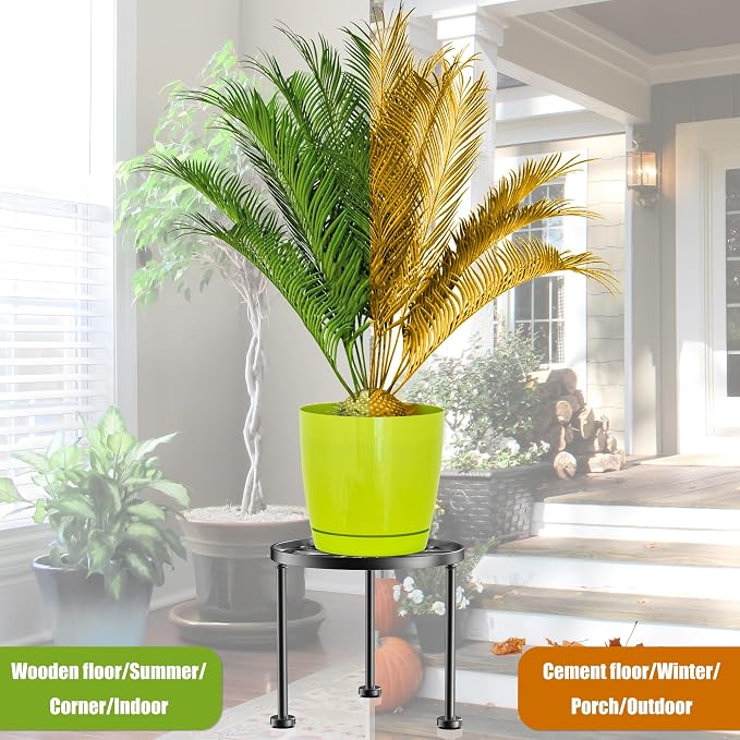 Garden Gifts Plant Lovers Gifts Black Metal Plant Stand - Image 5