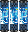 ICEPURE 1 Micron 10" x 2.5" Whole House PFOA/PFOS Carbon Water Filter Cartridge by ICEPURE