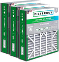 Filterbuy 20x25x5 Air Filter MERV 8 Essential Dust & Allergy Defense, Pleated by Filterbuy