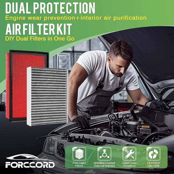 Engine & Cabin Air Filter Kit Fit - Image 2