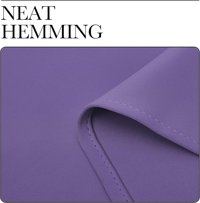NICETOWN Patio Glass Door Blackout Curtains - Privacy Panel Drapes for Dining Room, Guest Room & Bedroom (Lilac Purple, 42" Wide x 95" Long, 1 Pair)