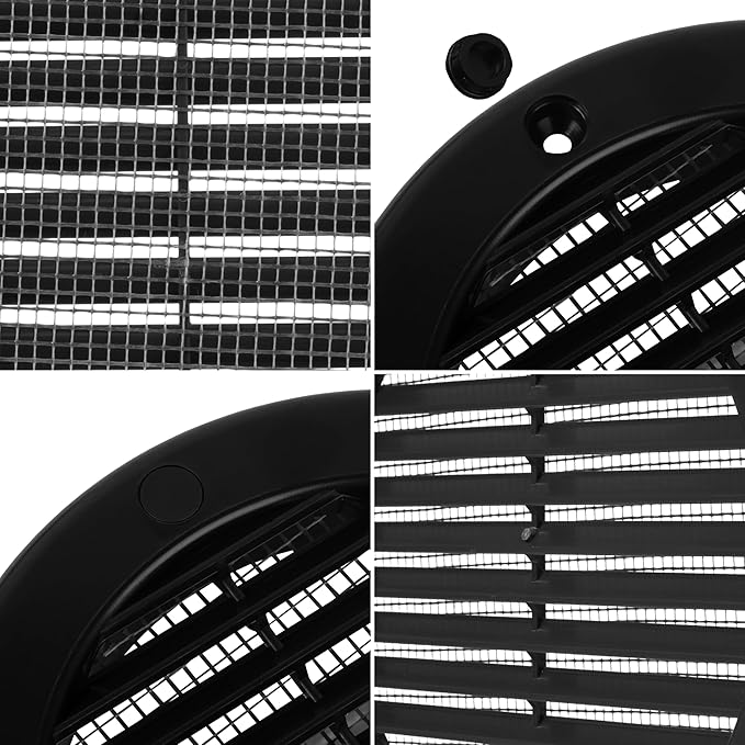 Repa Market 6 Inch Black Round Air Vent Cover - Image 7