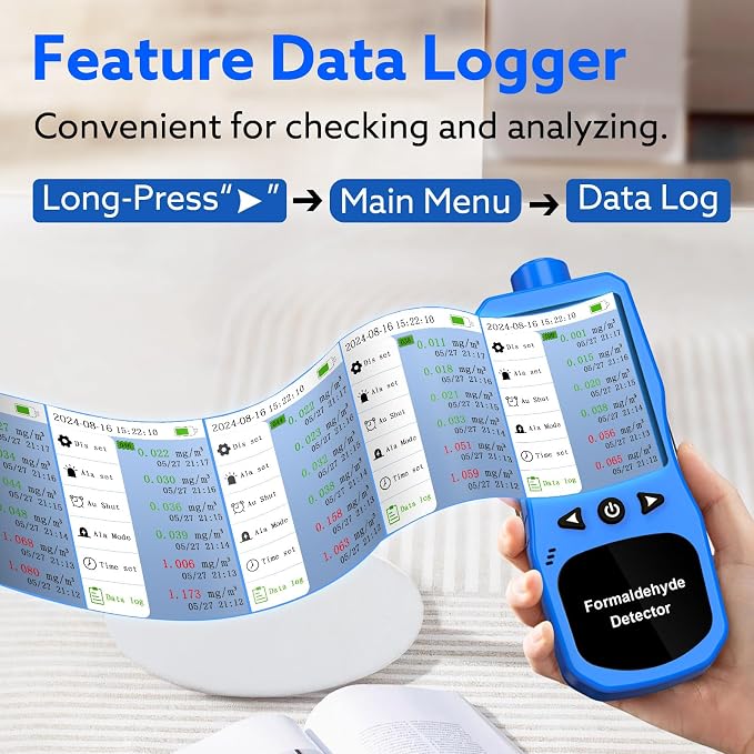 Formaldehyde Detector, Rechargeable HCHO Monitor - Image 7