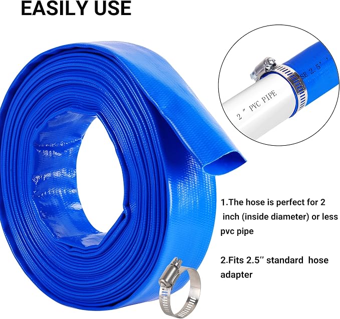 2.5" x 25 FT Pool Backwash Hose, - Image 5