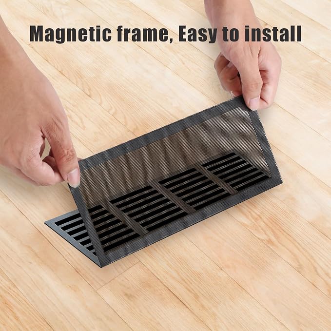 8pcs 12x5.5 Inch Magnetic Vent Covers, Strong Magnetic Mesh Vent Filters - Image 3