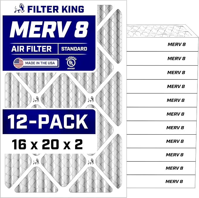 Filter King 16x20x2 Air Filter Dust & Allergy Control AC Furnace Filters by FilterKing