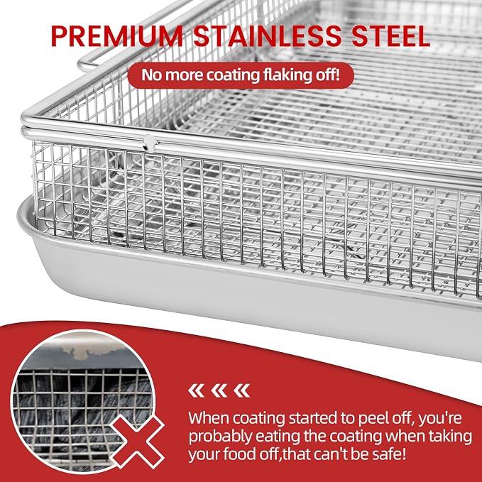 Geesta 304 Stainless Steel Air Fryer Basket - Image 3