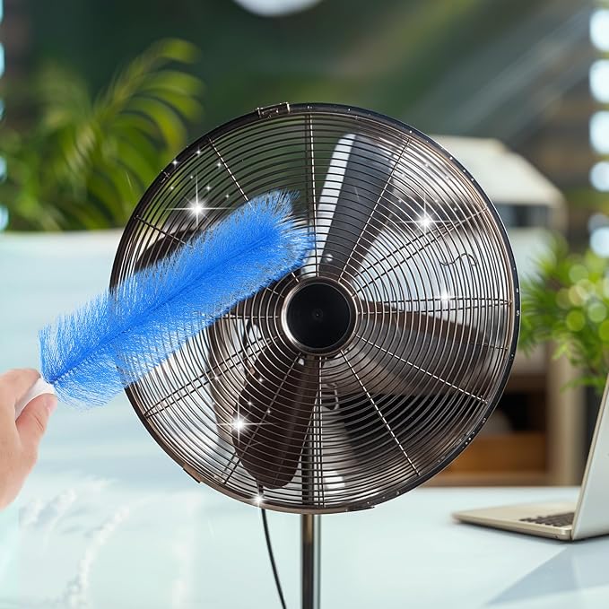 Yuanchu 2 Pcs Fan Cleaner Brushes, Bendable Fan Cleaning Brush Cobweb Duster - Image 2