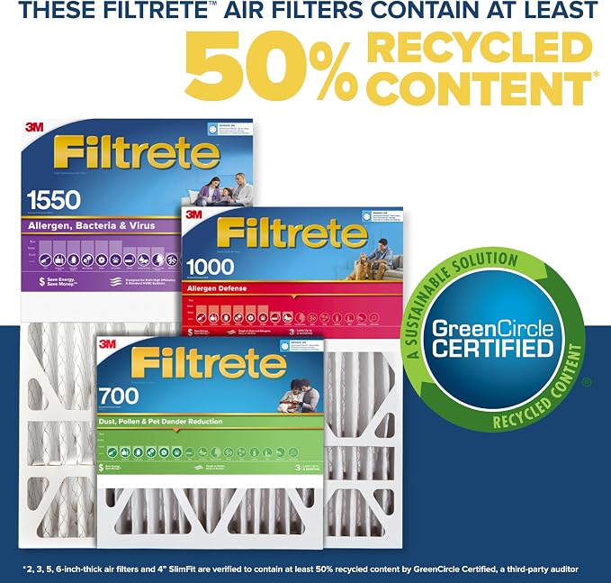 Filtrete 20x25x4, AC Furnace Air Filter, MPR 1550 DP, Healthy Living Ultra - Image 7