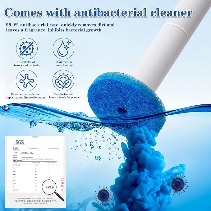 Pack of 40 disposable toilet brush refills, designed exclusively - Image 3