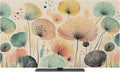 Colorful Dandelion Abstract Flower Indoor TV Cover, Elastic TV Screen Protector by Unknown