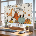 Thanksgiving Gnome Pumpkin Indoor TV Cover, Elastic TV Screen Protector Fall by Unknown