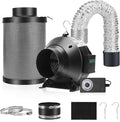 Air Filtration Kit, 8 Ft Ducting & Rubber Coupler, Air Cooling and Filtration by MELONFARM