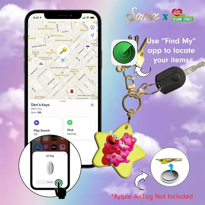 Sonix x Care Bears x Sesame Street Keychain Case Compatible - Image 3