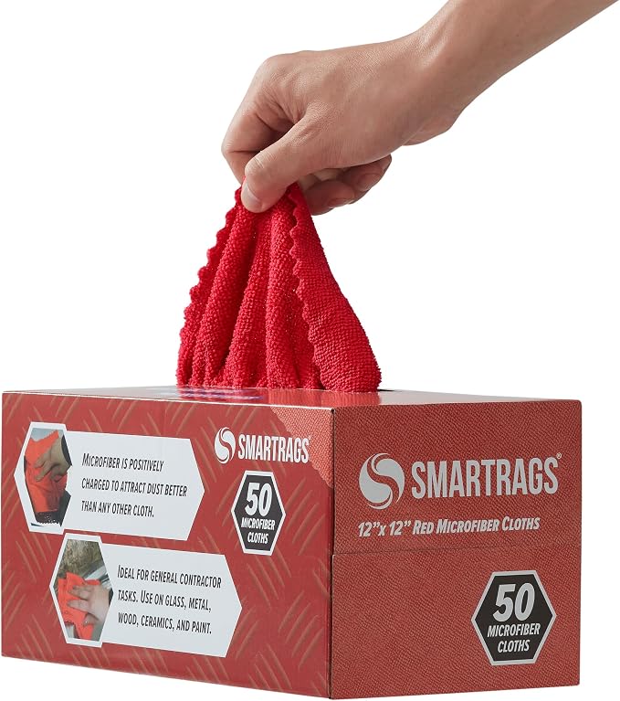 Arkwright Smart Rags Microfiber Cleaning Cloths Bulk, Case of 400, Lint Free - Image 3