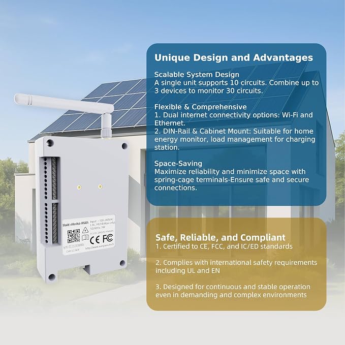 20-Circuit Whole Home Energy Monitor - Image 4