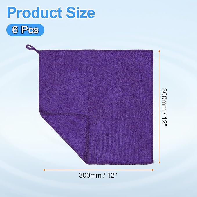 HARFINGTON 6 Pack Microfiber Cleaning Cloth - Image 2