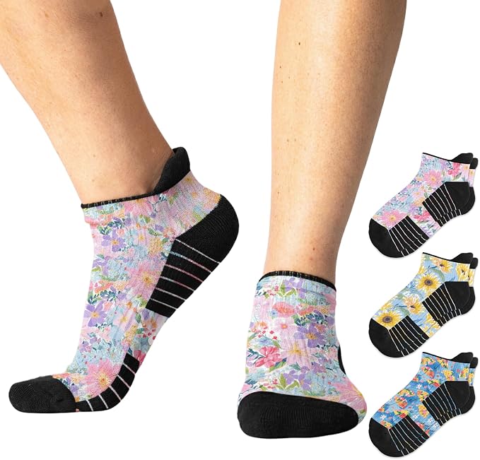 Viasox Ankle Compression Socks for Women & Men 3 Pack, 14 mmHg Support Improves by Viasox