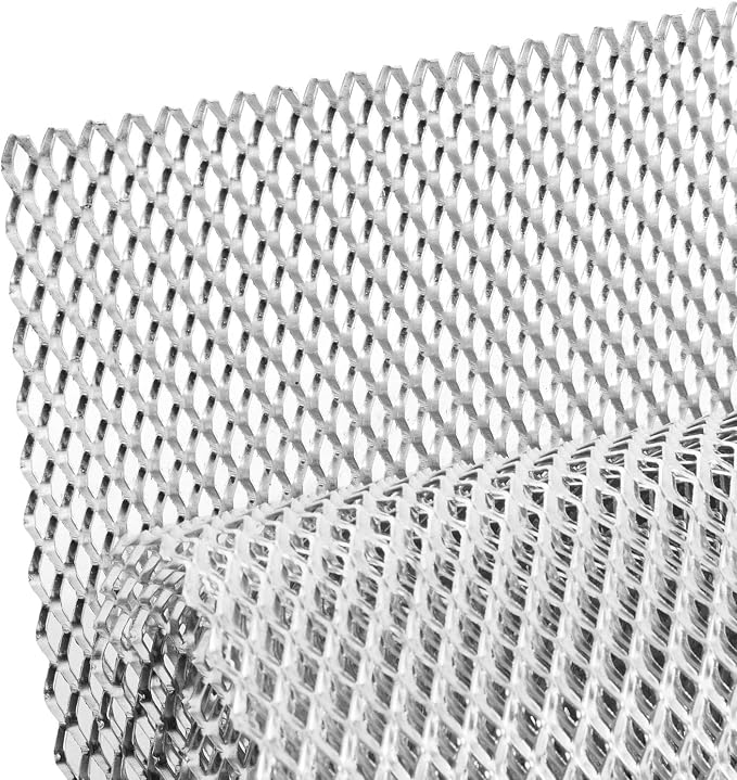 AggAuto 47x16 inches Car Pickup Truck Grill Mesh Spoiler Bumper Vent Aluminum by AggAutoAutomotiveGrillMeshInserts