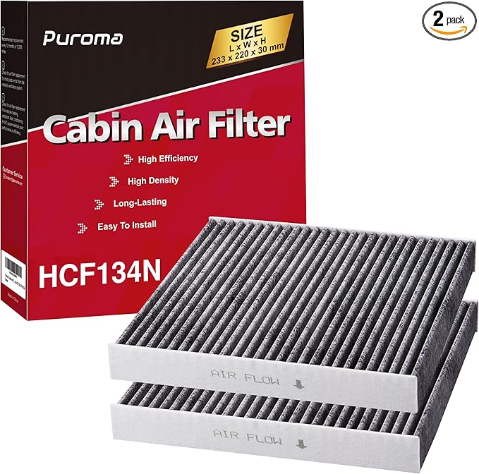 Puroma Cabin Air Filter with Activated Carbon, Replacement by Puroma