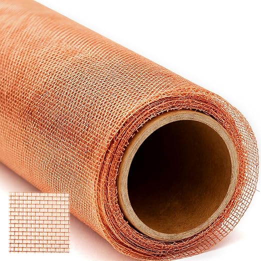 Zonon 99.999% Pure Copper Mesh Screen 36" x 25', 0.11in Wire Diameter, 16x16 by Zonon
