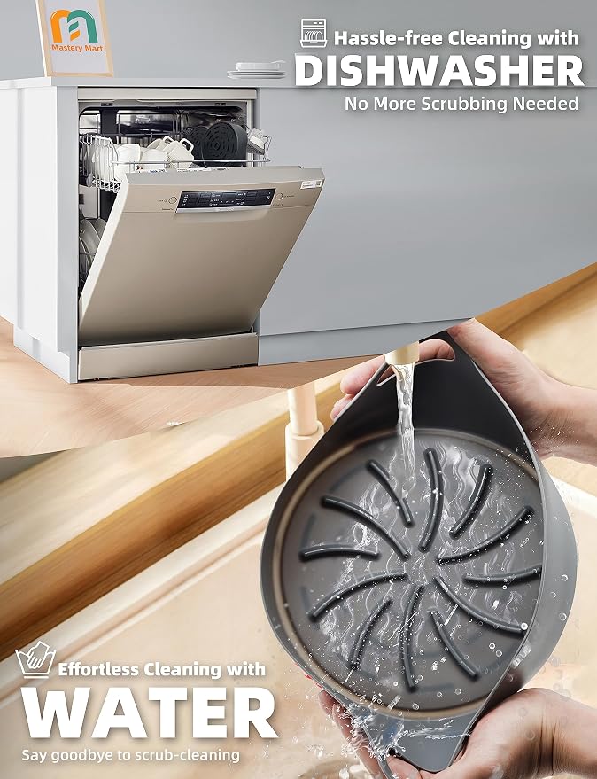 Mastery Mart 5-8QT Reusable Silicone Air Fryer Liners -8 Inch, Durable/Easy to - Image 4