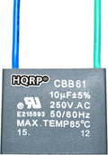 HQRP Ceiling Fan Capacitor CBB61 10uf 2-Wire by HQRP