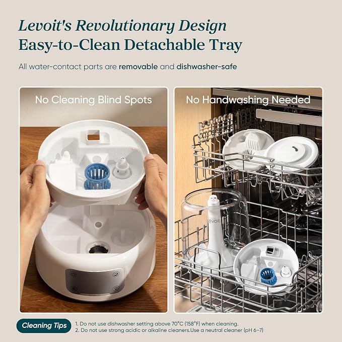 Levoit Humidifiers for Bedroom Large Room, 6.2L Dishwasher Safe, Smart App | - Image 5
