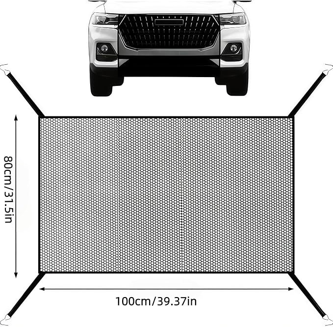 Automotive Front Bumper Grille Bug Deflector Screen - Image 2