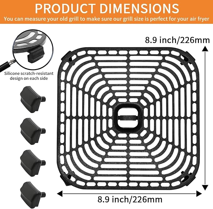 Air Fryer Grill Pan for COSORI Air Fryer TurboBlaze 6 QT, Non-Stick - Image 2