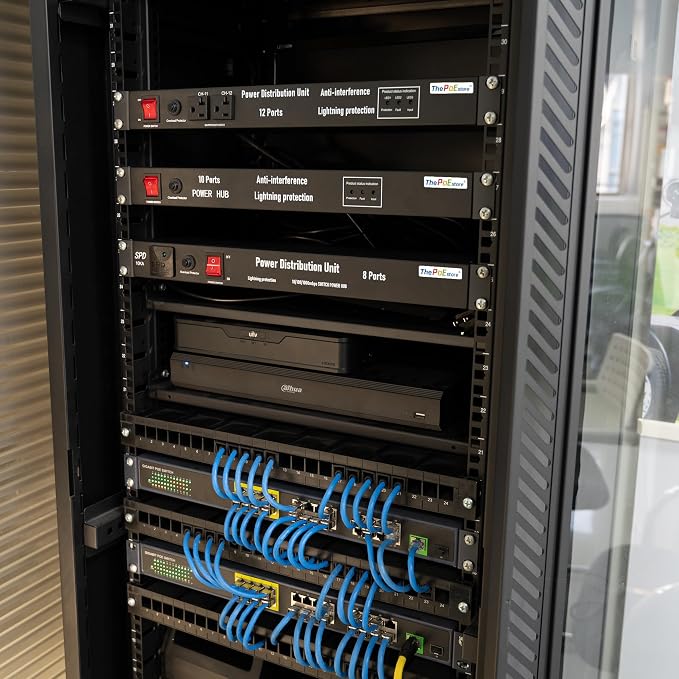 1U PDU Network Servers Surge Protector Power Distribution Unit 12-Outlet - Image 8