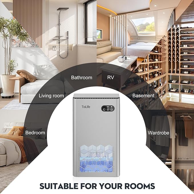 ToLife Dehumidifier for Home, 1000 sq.ft Dehumidifiers for Basement Bedroom - Image 10
