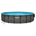 Funsicle 20' x 48" Oasis Designer Round Frame Above Ground Outdoor Swimming Pool by Funsicle