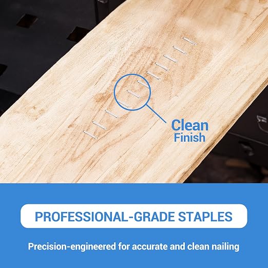 meite T-50 Heavy Duty Staples, 9/16 Inch Galvanized T-50 Staples - Image 6