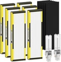 6 Packs FLT4825 Replacement Filter B & 2 Replacement Bulb Compatible by FMDZFL