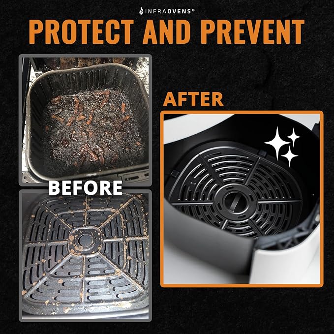 Air Fryer Reusable Liners for Cosori TurboBlaze 6QT Non Stick Perforated Liner - Image 3