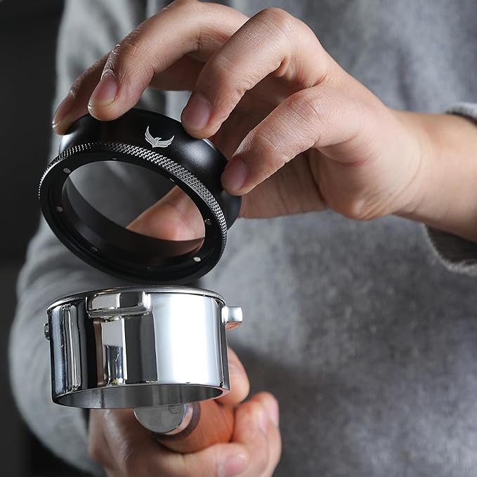 Magnetic 54mm Dosing Funnel & Espresso Puck Screen - Image 2