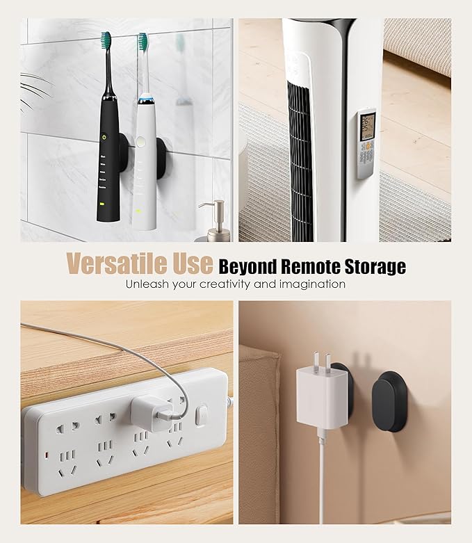 8 Pack Magnetic Remote Control Holder Wall Mount, Upgraded Silicone Remote - Image 6