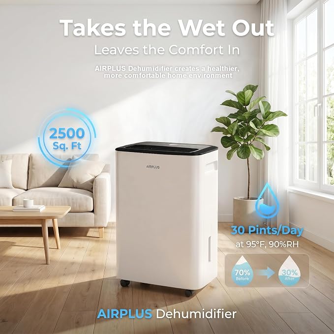 AIRPLUS 2500 Sq.Ft Dehumidifier - Image 2
