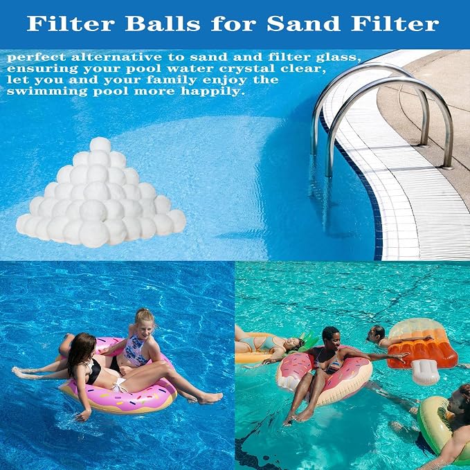 3 lbs Pool Filter Ball, for Swimming Pool Sand Filter, Lightweight Reusable - Image 6
