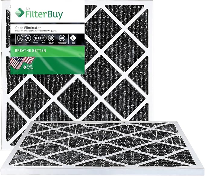 Filterbuy 20x20x1 Air Filter MERV 10 Odor & Allergy Defense by Filterbuy