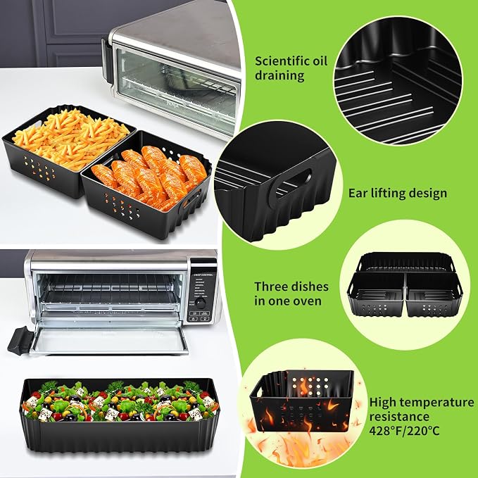 Silicone Air Fryer Liners for Ninja SP101 SP151 Air Fryer Oven - Image 7